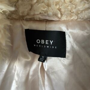 Obey Cream Textured Jacket